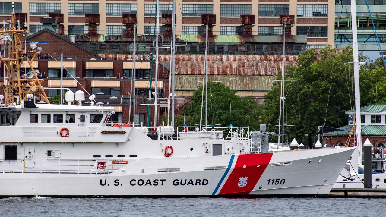 A US Coast Guard vessel in Boston Harbor. Picture: Joseph Prezioso/AFP