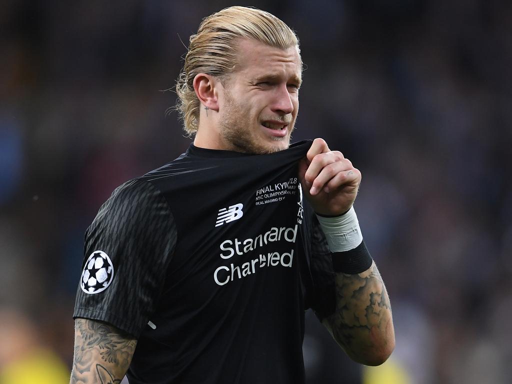Loris Karius apologised to fans after Liverpools 2018 Champions League final loss to Real Madrid. Picture: Laurence Griffiths/Getty Images