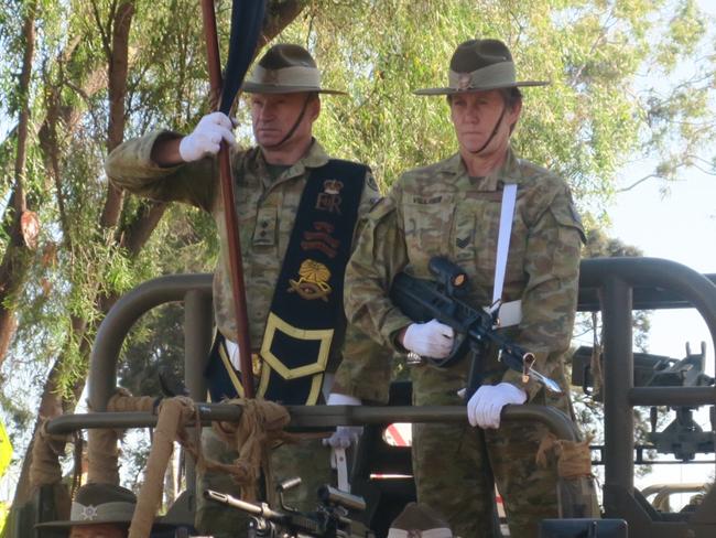 NORFORCE squadron marches through Alice Springs in their first Freedom of Entry parade since 1983. Picture: Laura Hooper.