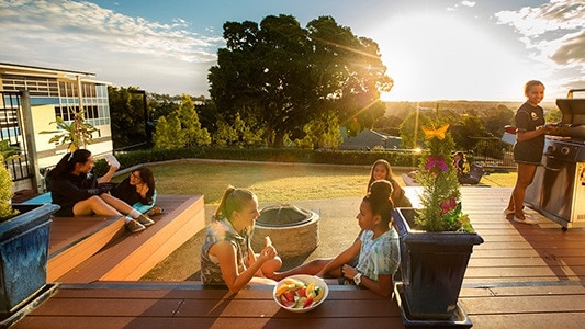 Cribb House at Ipswich Girls’ Grammar School includes a dining hall, led by a qualified chef and overseen by a nutritionist.