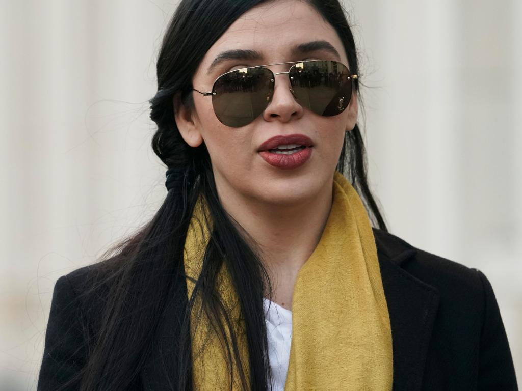 Emma Coronel Aispuro spent much of the last three months at court in New York for husband Joaquin ‘El Chapo’ Guzman’s high-profile trial. Picture: Don Emmert/AFP