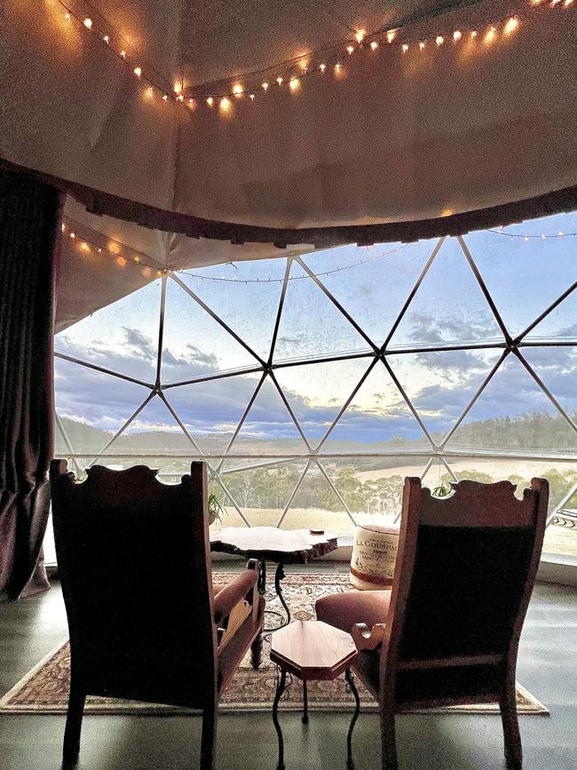 A perfect spot to sit and admire the view at Luna Lodge. Picture: Linda Smith