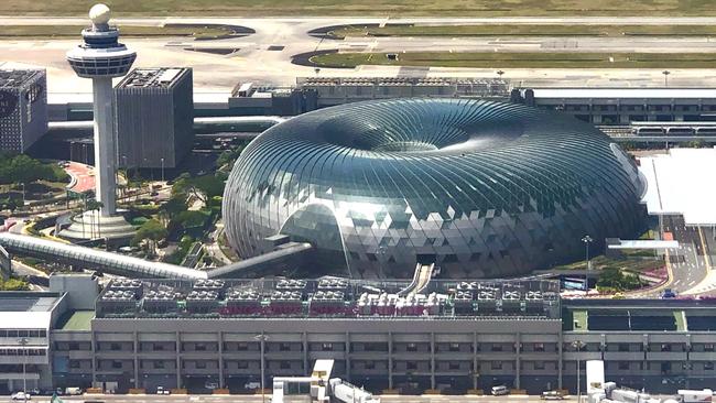 Singapore’s Changi Airport and neighbouring Jewel shopping centre. Picture: iStock