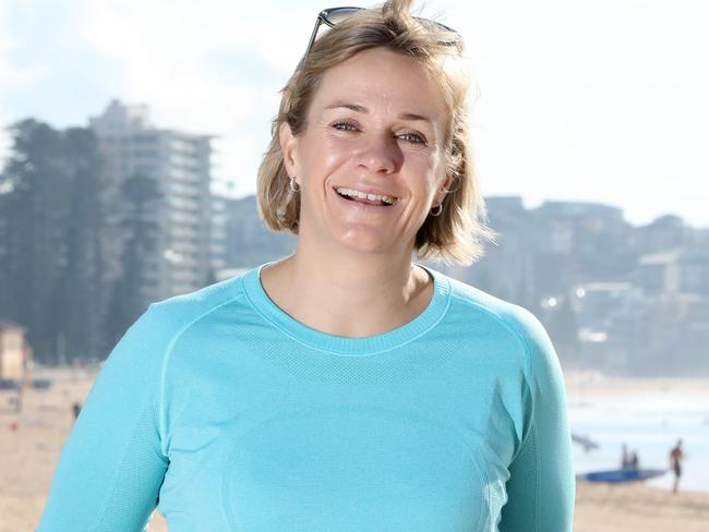 Zali Steggall pictured at Manly Beach after she won the seat of Warringah in the 2019 Federal Election. Picture: Damian Shaw