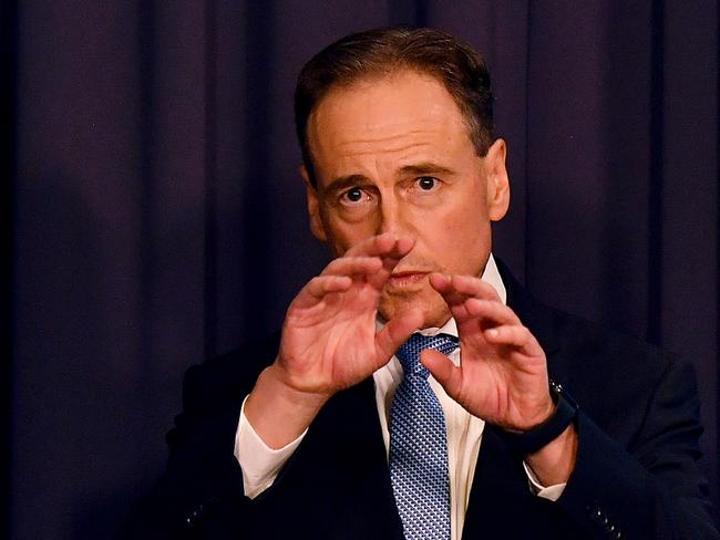 Health Minister Greg Hunt. Picture: Getty Images