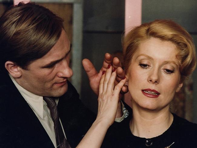 Gerard Depardieu (with Catherine Deneuve) in the 1980 French film The Last Metro. France’s biggest international star faces a probe over alleged sexual assault. Picture: Supplied