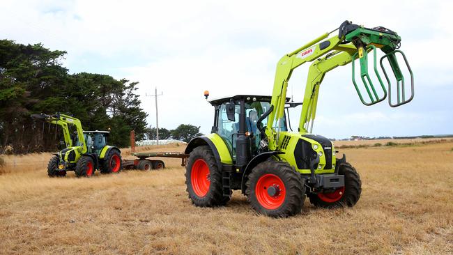 The Arions are equipped for loader work. Picture: Andy Rogers.