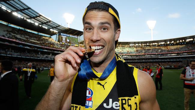 Alex Rance was all smiles after the 2017 premiership. Picture: Getty Images