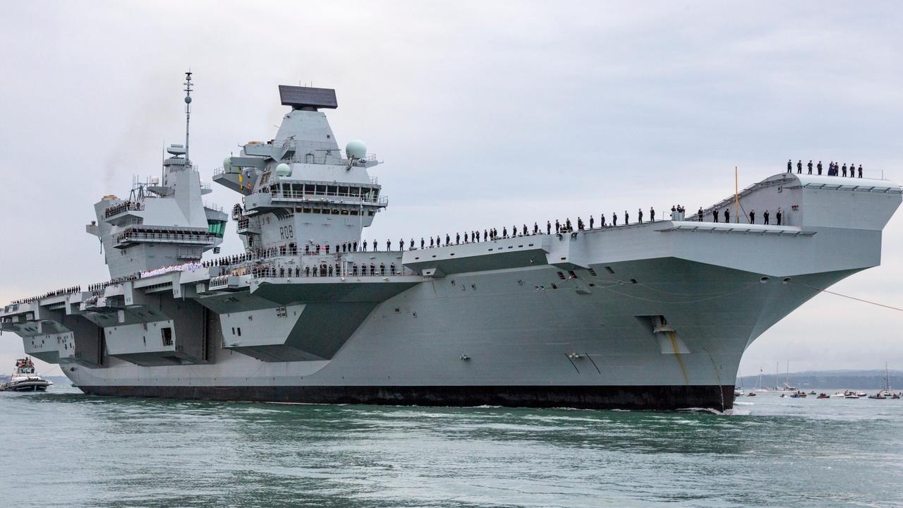 Aircraft Carrier HMS Queen Elizabeth will be spearheading a taskforce in the South China Sea.