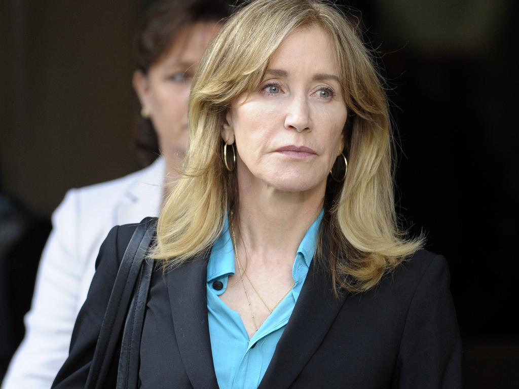 Felicity Huffman agreed to plead guilty to helping her eldest daughter get better scores on a university entrance exam. Picture: AFP