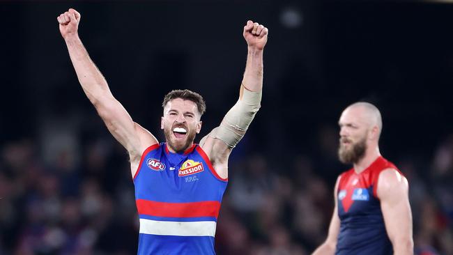 Western Bulldogs captain Marcus Bontempelli is doing it all at the moment and dragging his side over the line in games. Picture: Mark Stewart