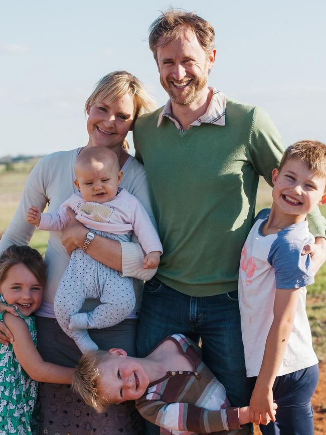 The Rogers family portrait before Amity’s death. Picture: Megan Cassidy