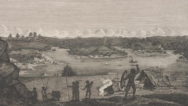 A Native Camp at Cockle Bay from the book <i>Views In New South Wales, 1813-1814</i>. Picture:  State Library of NSW