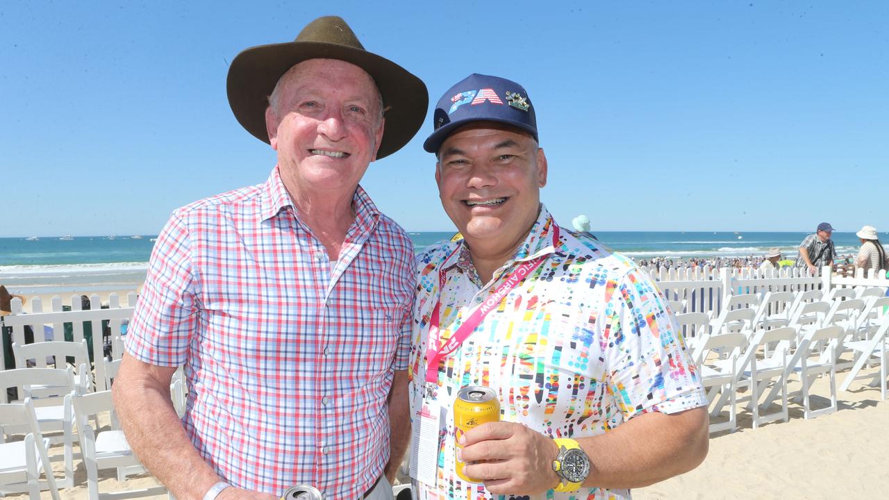 Mayor Tom Tate with Gary Baker AM. Picture by Richard Gosling