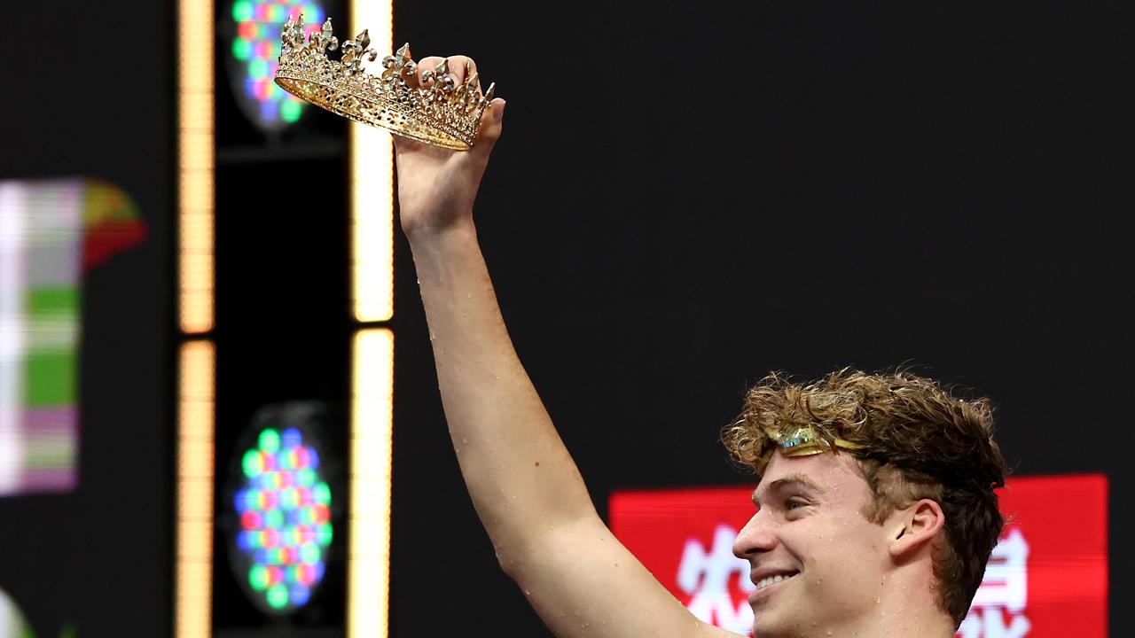 At the Paris 2024 Olympics, 22-year-old Léon Marchand delivered an extraordinary performance, winning four gold medals in the 400m individual medley, 200m butterfly, 200m breaststroke, and 200m individual medley. His victory ended France’s 12-year gold-medal drought. Picture: Getty