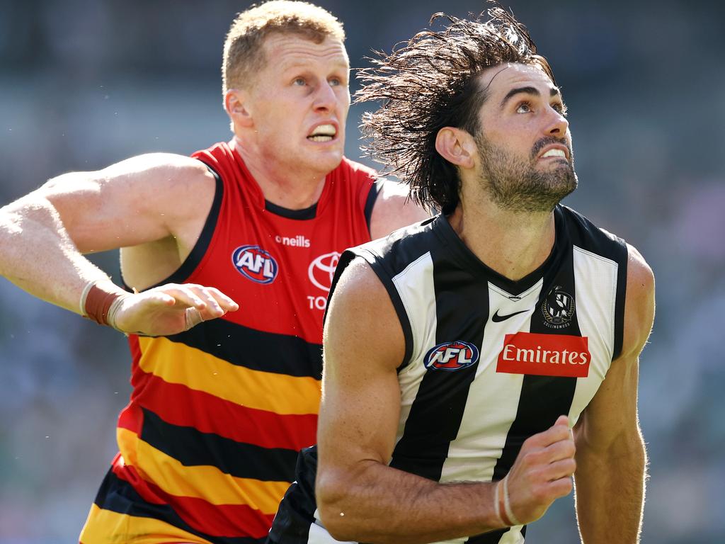 Brodie Grundy’s contract is becoming more of an issue at the Pies. Picture: Michael Klein