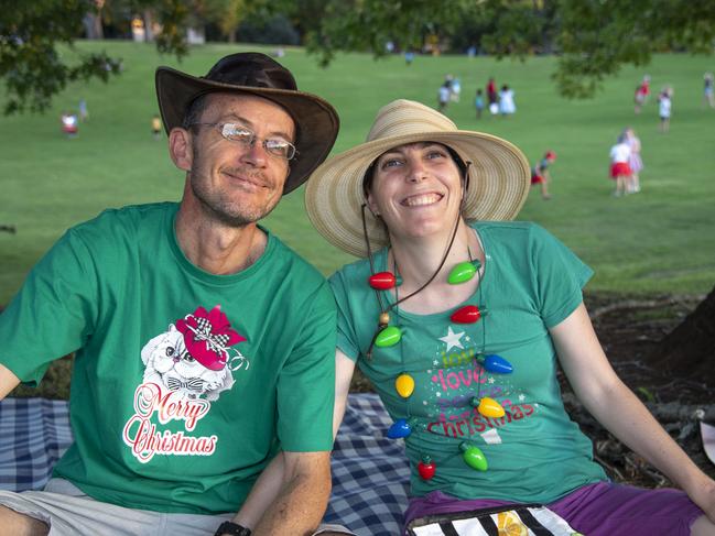 Mark and Annie Wilson. Triple M Mayoral Carols by Candlelight. Sunday 8th December, 2024. Picture: Nev Madsen.