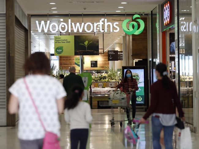 Woolworths in a social media post referred to tampon users as “people who menstruate”. Picture: Nikki Short