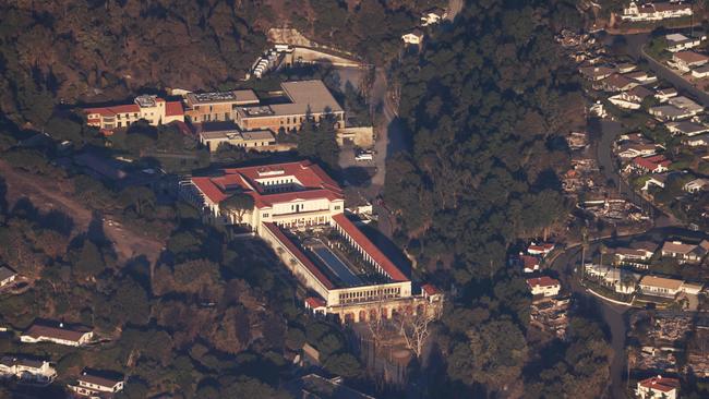 The Getty Villa art museum stands undamaged after the passage of the wind-driven Palisades Fire on January 10. Picture: AFP