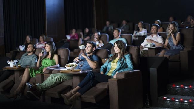 Inside the new Hoyts Lux cinema at Broadway in NSW.