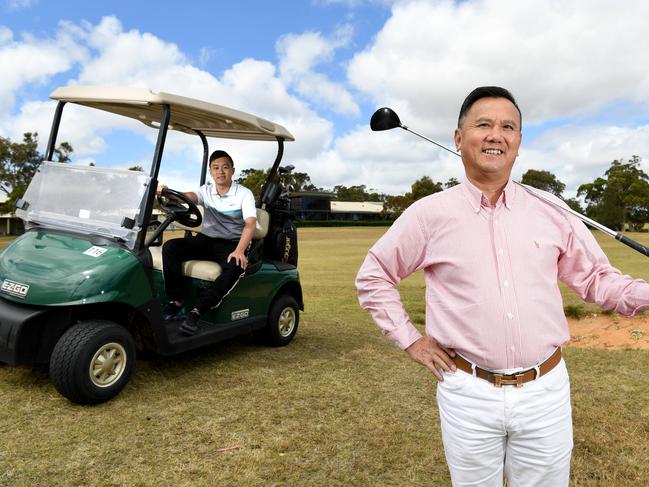 Chinese property developer and investor Ben Tsui has acquired the resort and will take over the operation later this week. It will be rebranded to New Terry Hotel & Golf Resort, comprising the 85-room hotel, 18-hole golf course, convention centre and 75ha of development land. Mr TsuiÕs son Andie Xu will oversee the day-to-day operations. Picture: Tricia Watkinson