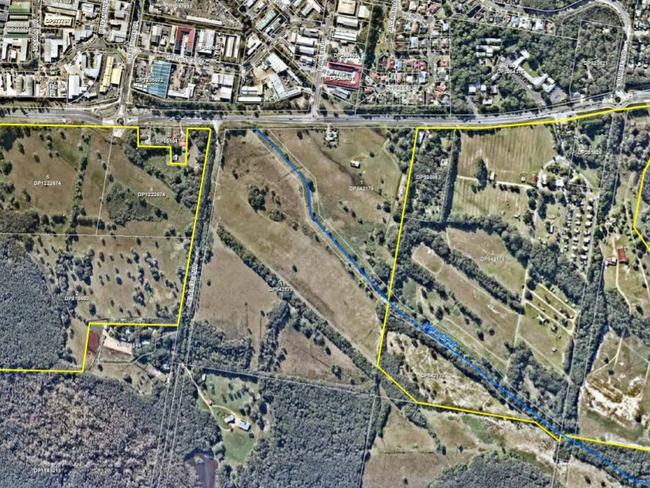 The areas which relate to the Site R & D development application for a residential subdivision in the West Byron Urban Release Area along Ewingsdale Road.