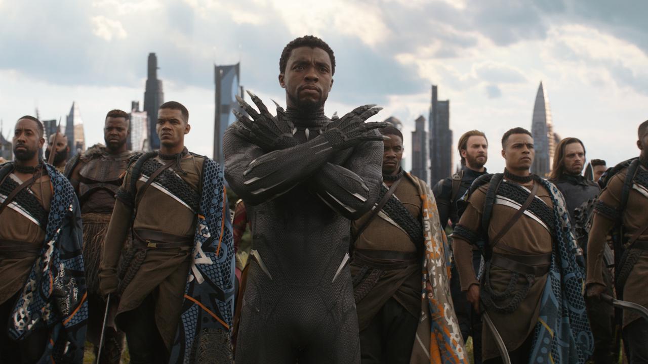 Boseman (centre, in Black Panther) was convinced he could beat cancer and return for Black Panther 2.