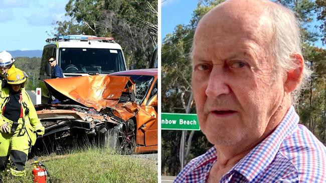 Rainbow Beach businessman Tony Stewart launched a petition calling for safety fixes on Cooloola Coast roads, including Tin Can Bay Rd, in 2021. The petition drew more than 11,500 signatures.