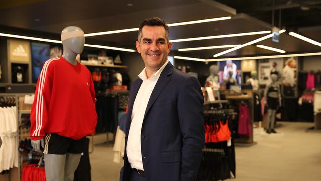 Super Retail CEO Anthony Heraghty, in a Rebel store. Picture: Jane Dempster/The Australian.