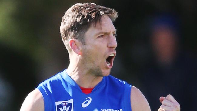 Matthew Boyd playing for Footscray in the VFL. The Western Bulldogs veteran has joined Collingwood as a development coach. (Photo by Michael Dodge/AFL Media/Getty Images)