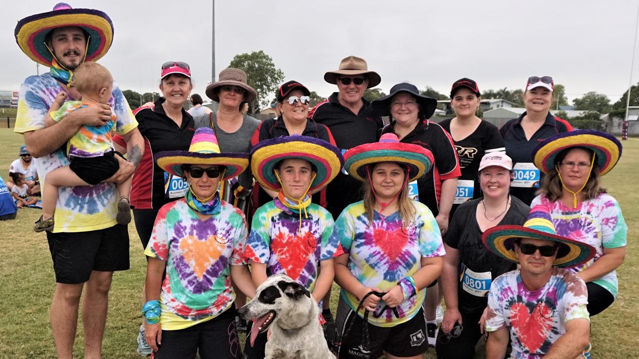 The Sam O'Brien and Daily Mercury teams get together after Run For MI Life.