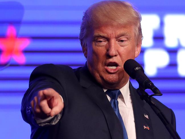 Donald Trump speaks during a rally in Miami, Florida. Picture: Getty