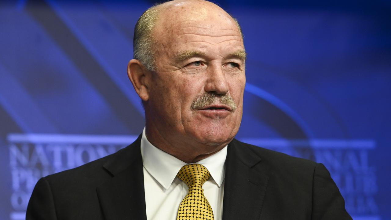 Football great Wally Lewis said he wanted to use his national platform to bring about change for all Australians who have had their lives impacted by dementia. Picture: NCA NewsWire / Martin Ollman
