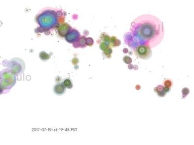 Animation showing geography of downloading activity for GoT s07e01