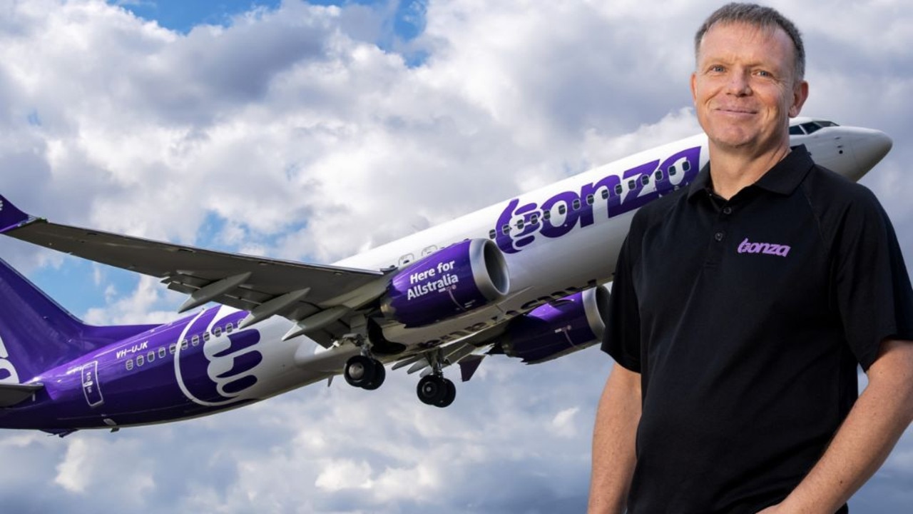 Bonza CEO Tim Jordan says discussions around the ‘viability’ of the airline are underway. Photo: News Corp Australia