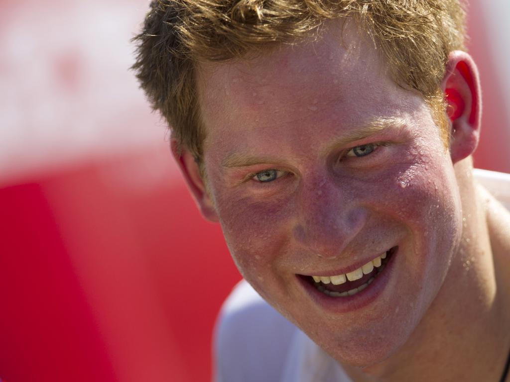 A youthful Prince Harry pictured in the months before the Las Vegas scandal. Picture: AP