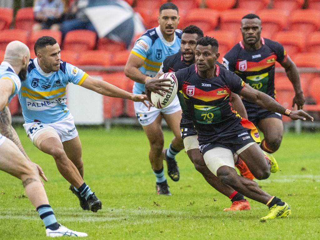 Terry Wapi made his Hostplus Cup debut for the Hunters this year. Picture: Kevin Farmer