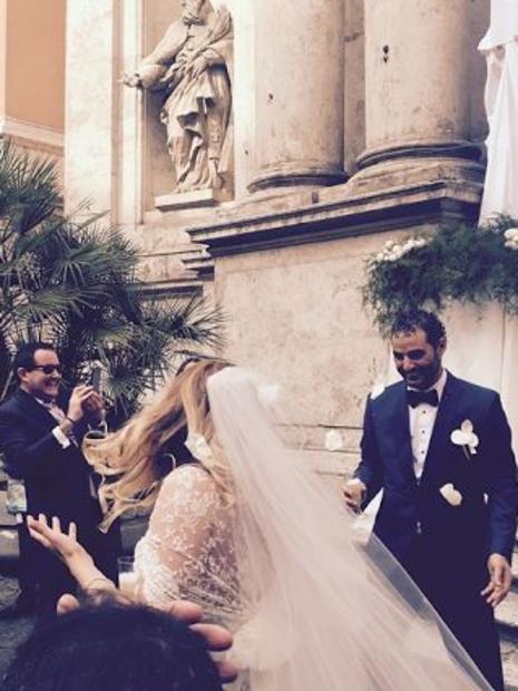 Sally Singleton and new husband Pierre Hawach. Picture: Instagram