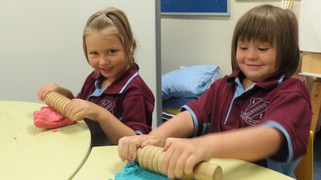 Stephanie and Hayley at Tanduringie State School.