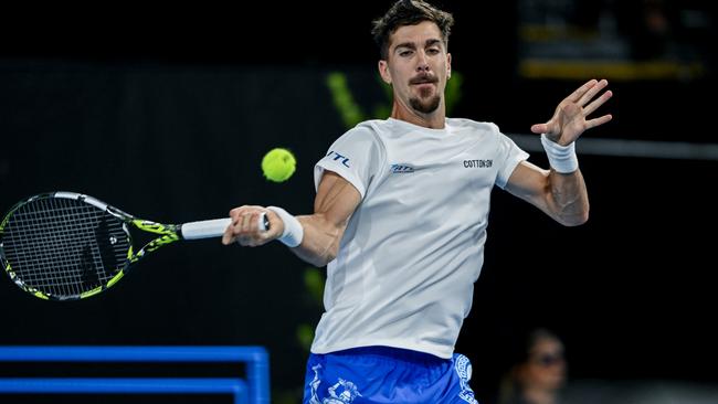 Kokkinakis faces a race to be fit for his quarterfinal against Sebastian Korda. Picture: Mark Brake/Getty Images