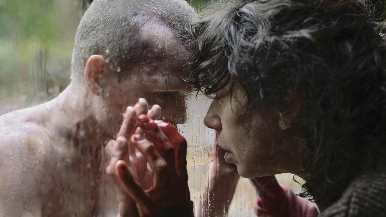 Jonah Wren Phillips (left) and Sally Hawkins star in the film. Picture: A24