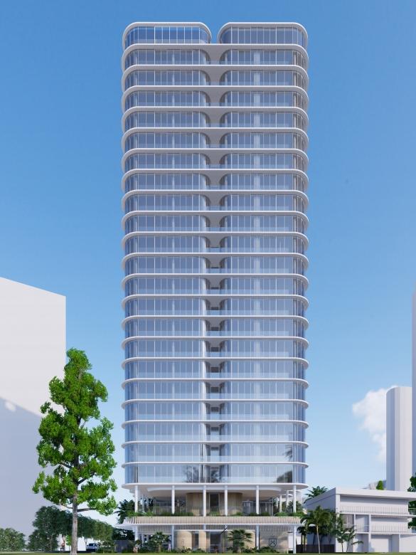 Artist impression of the proposed Monaco tower in Main Beach from Ignite Projects.