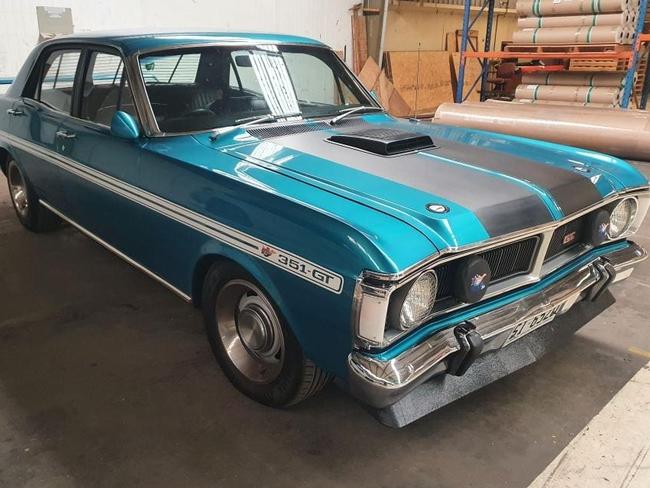 A classic Ford Falcon XY GT nicked in a $300k heist in regional Victoria.