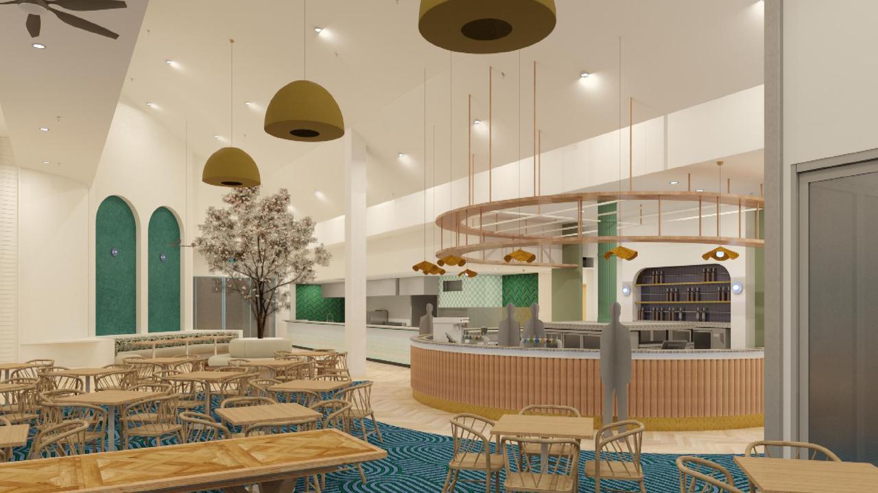 The interior of the Bli Bli Hotel, expected to open in November, nods to the Australian bush and has a colour scheme of terracotta, lime wash, sage blues and pinks.