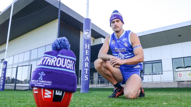 Sacred Heart Old Collegians star Alex Cailotto said sporting clubs have an important role to play in combating mental health issues. Picture: Brenton Edwards