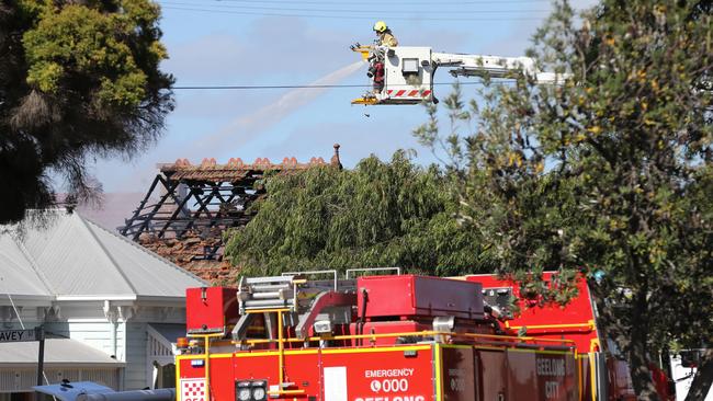 Firefighters on the scene. Picture: Peter Ristevski