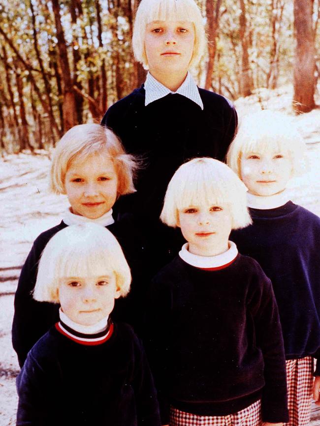 The children were made to look identical.