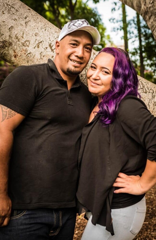 Father-of-three, Robert Watene, 33, pictured with his partner, Rachel Maihi. Picture: Supplied