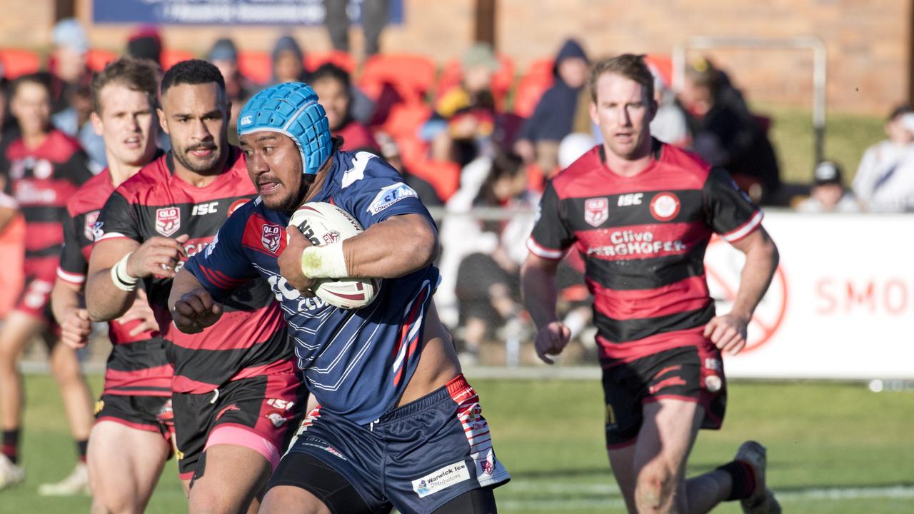 Joe Fuimaono, Warwick. TRL grand final, Valleys vs Warwick Cowboys. Sunday, 8th Sep, 2019.