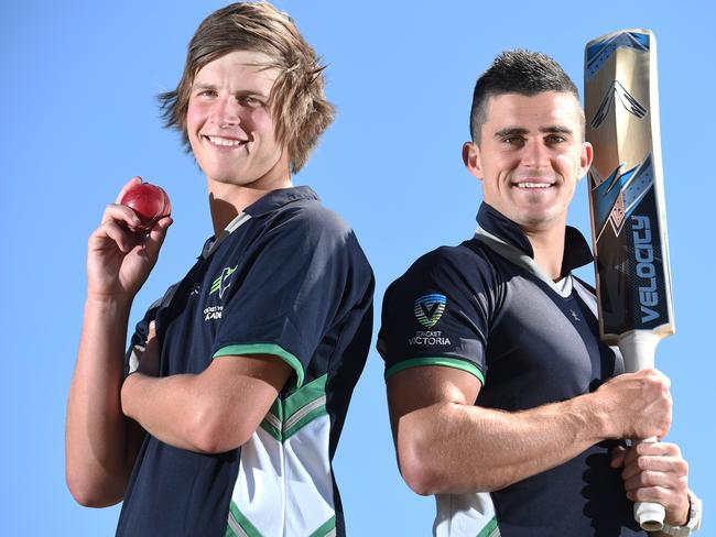 Frankston cricketers Jackson Mockett and Jake Wood made the Victorian U19 cricket side in 2014.